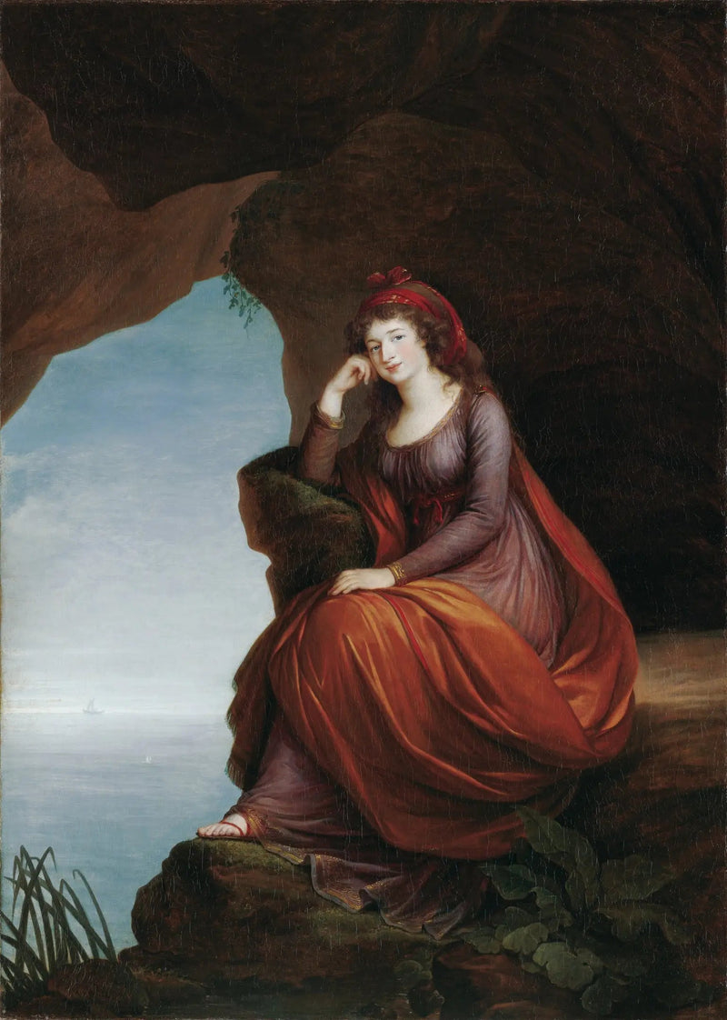 Porträt der Prinzessin Hermenegilde von Esterházy (1769-1845), geborene Liechtenstein, in Ariane auf Naxos - Élisabeth Vigée Le Brun