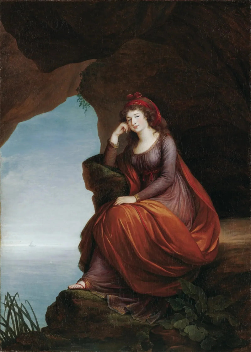Porträt der Prinzessin Hermenegilde von Esterházy (1769-1845), geborene Liechtenstein, in Ariane auf Naxos - Élisabeth Vigée Le Brun