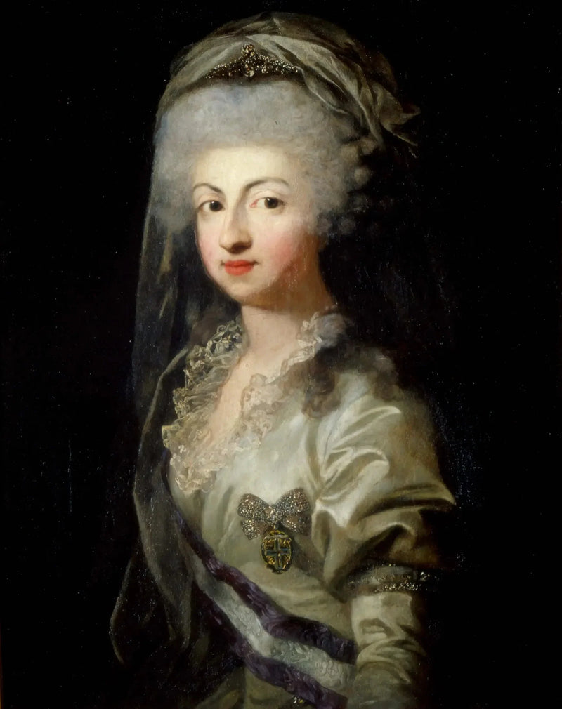 Portrait der Prinzessin Marie-Caroline de Bourbon mit Diadem - Anton Graff