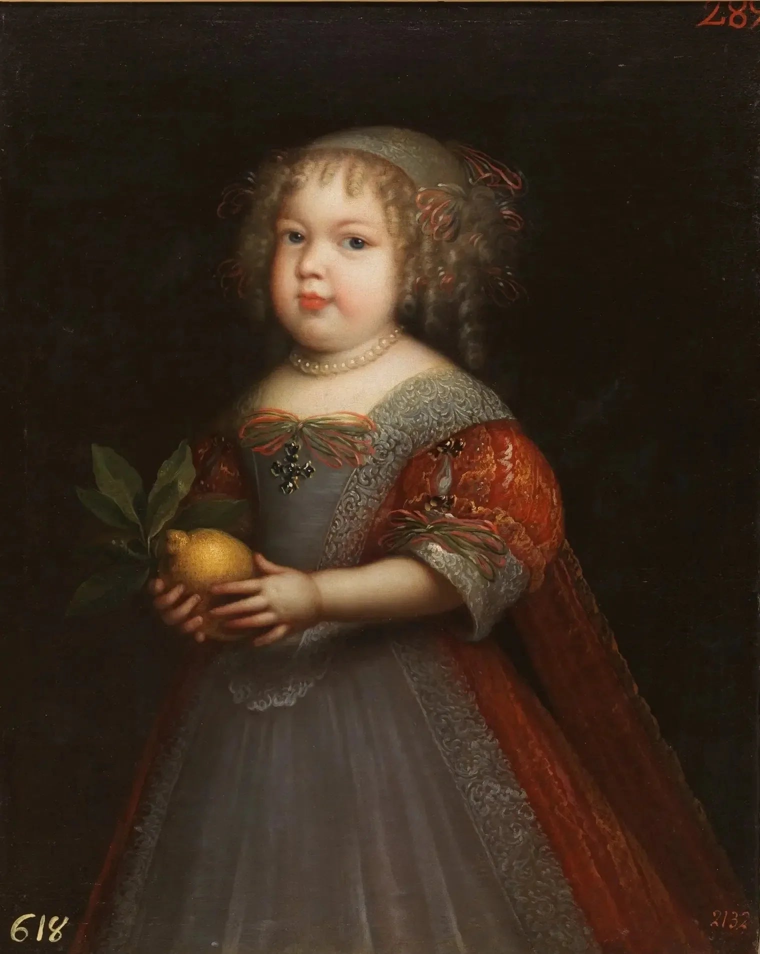 Portrait de la princesse Marie-Thérèse de France (1667-1672) - Jean Nocret image 1 reproduction artisanale de tableau