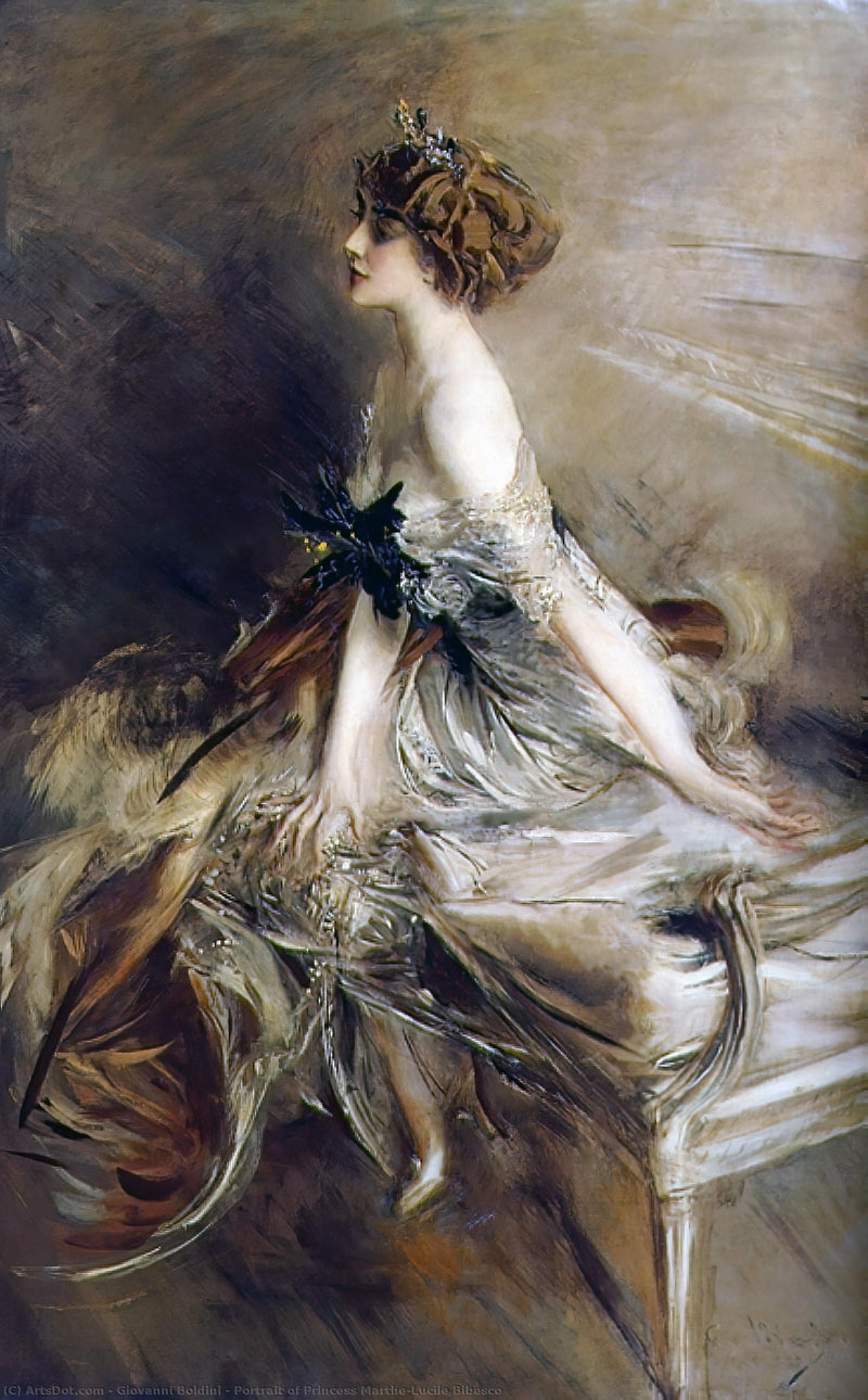 Portrait der Prinzessin Marthe-Lucile Bibesco - Giovanni Boldini