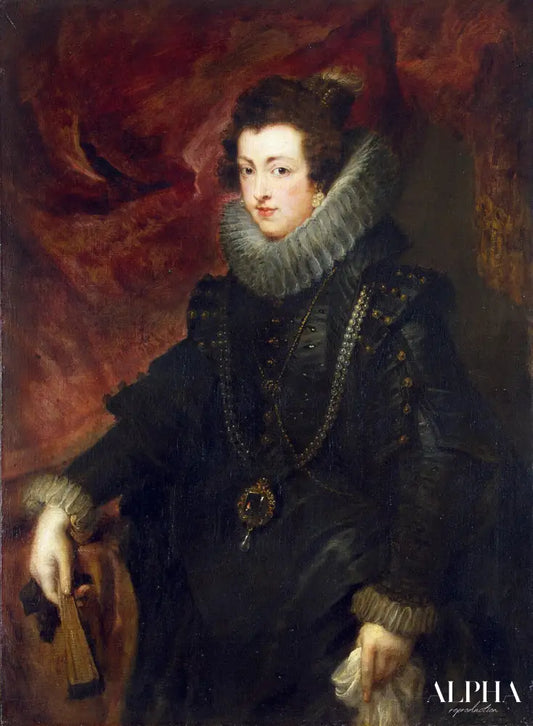 Portrait de la reine Élisabeth de France (1602-1644), reine consort d'Espagne - Peter Paul Rubens - Reproductions de tableaux et peintures haut de gamme