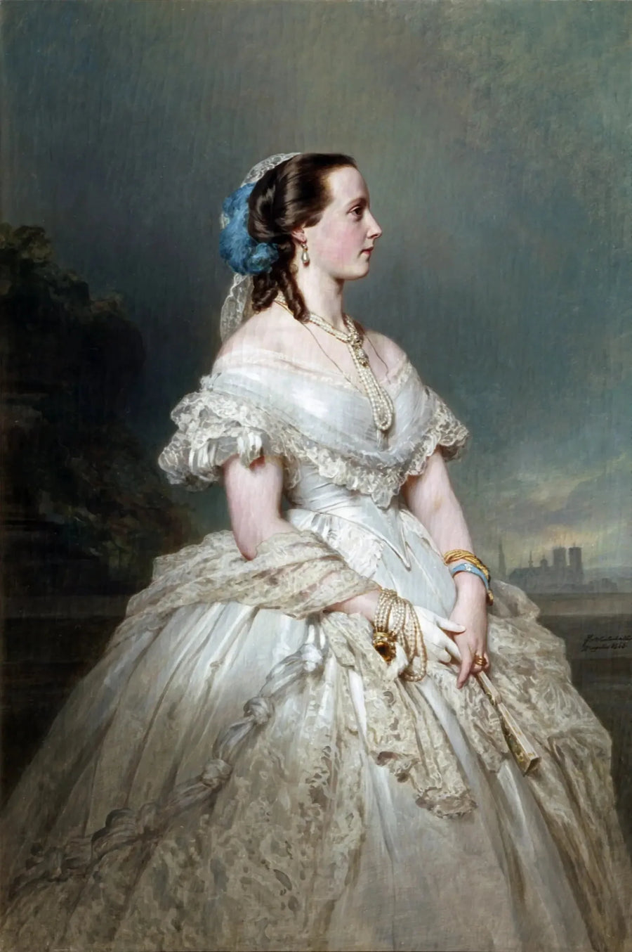 Portrait der Königin Marie Henriette - Franz Xaver Winterhalter