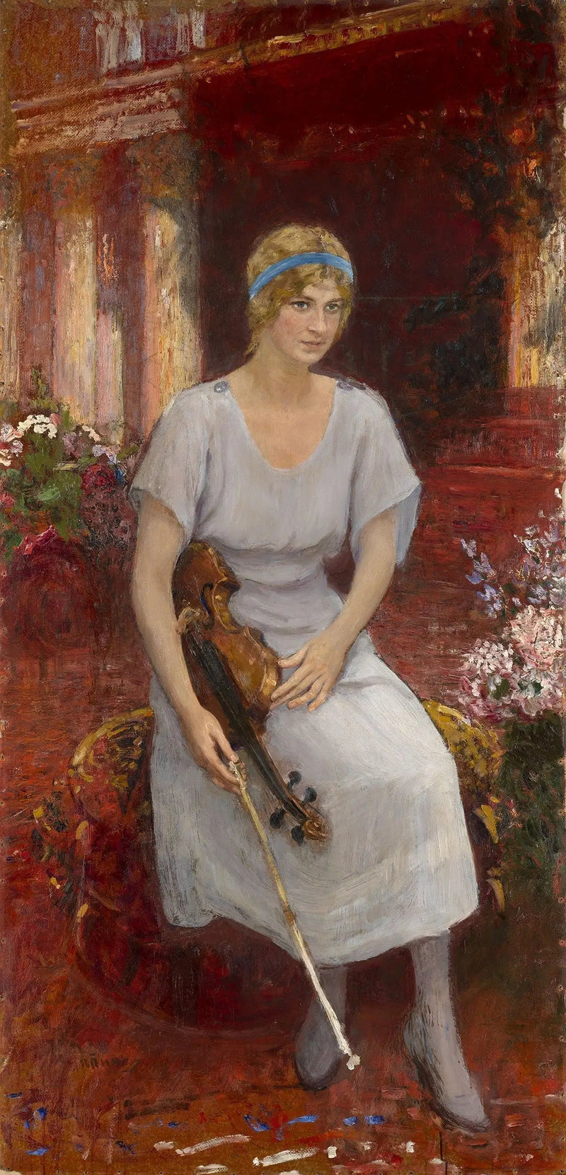 Portrait der Violinistin Cecilia Hansen - Ilya Repin