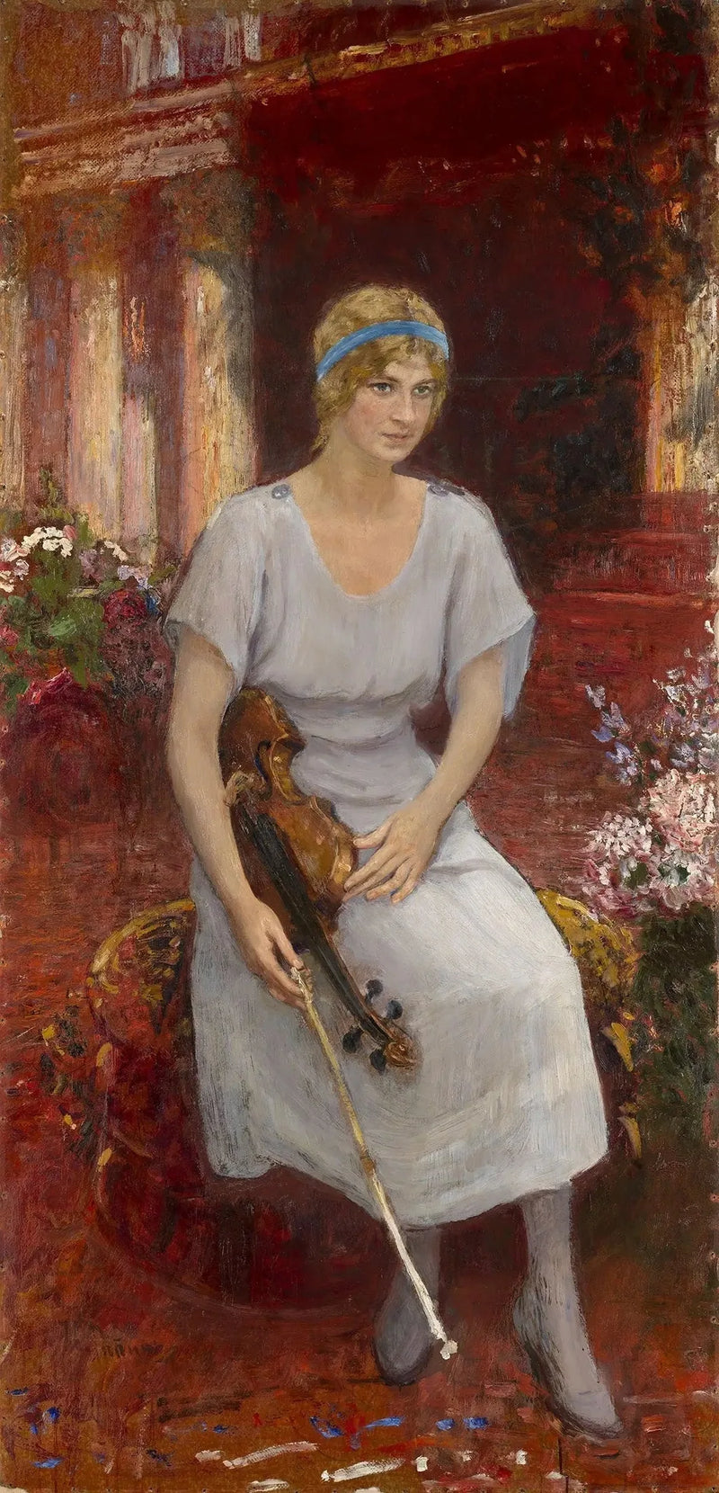 Portrait der Violinistin Cecilia Hansen - Ilya Repin