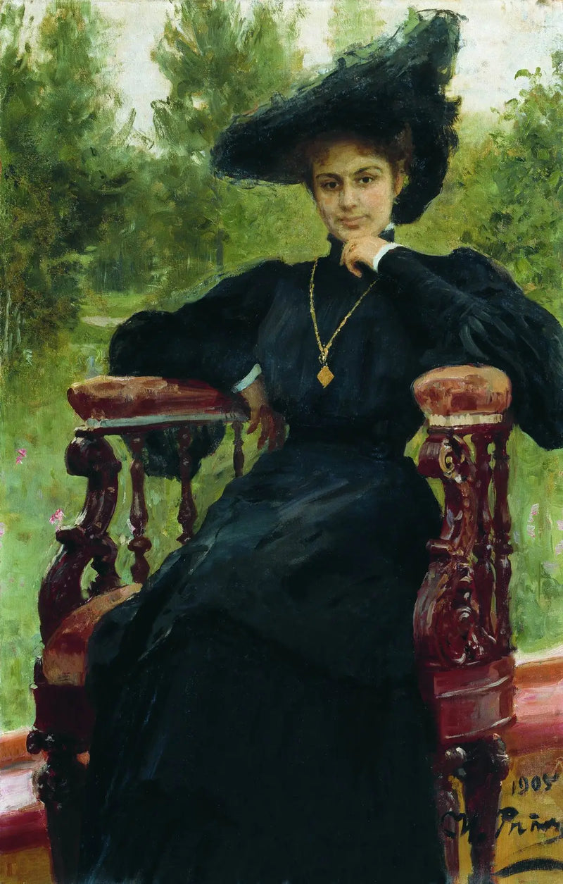 Portrait der Schauspielerin Maria Fiodorovna Andreyeva - Ilya Repin