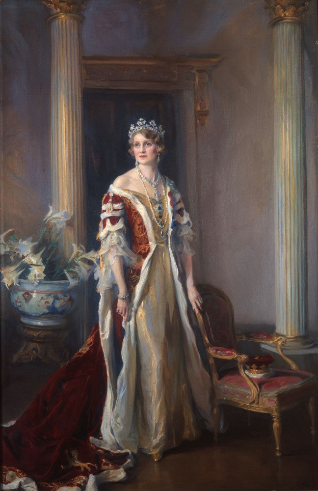 Portrait de Lady Helen Percy, duchesse douairière de Northumberland - Philip de László image 1 reproduction artisanale de tableau