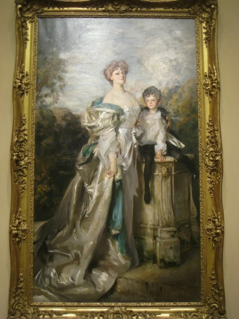 Porträt von Lady Warwick und ihrem Sohn - John Singer Sargent