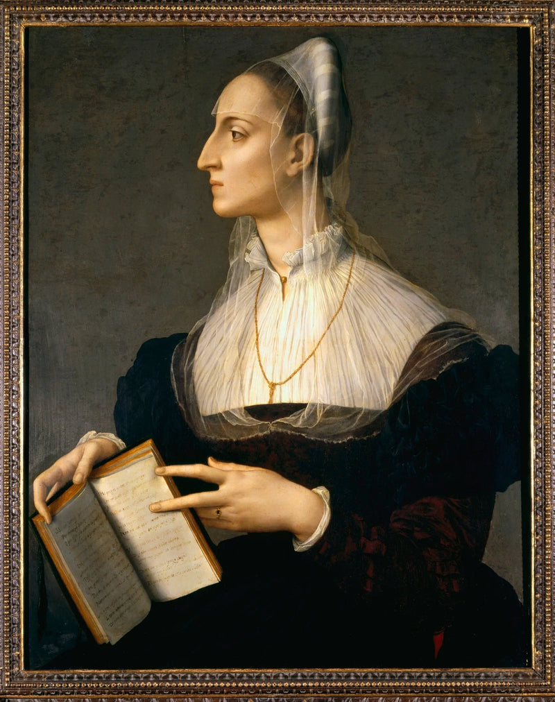 Porträt von Laura Battiferri - Bronzino