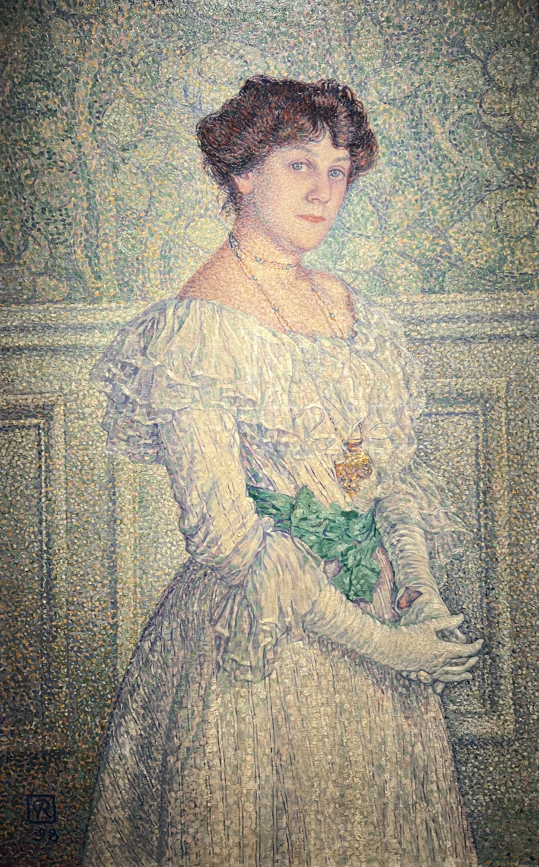 Portrait de Laure Flé - Théo van Rysselberghe image 1 tableau peint à l’huile sur toile