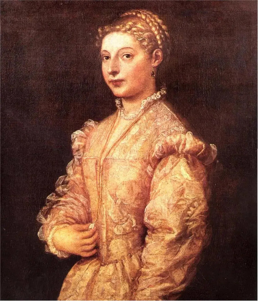Portrait de Lavinia Vecellio - Titian image 1 tableau peint à l’huile sur toile