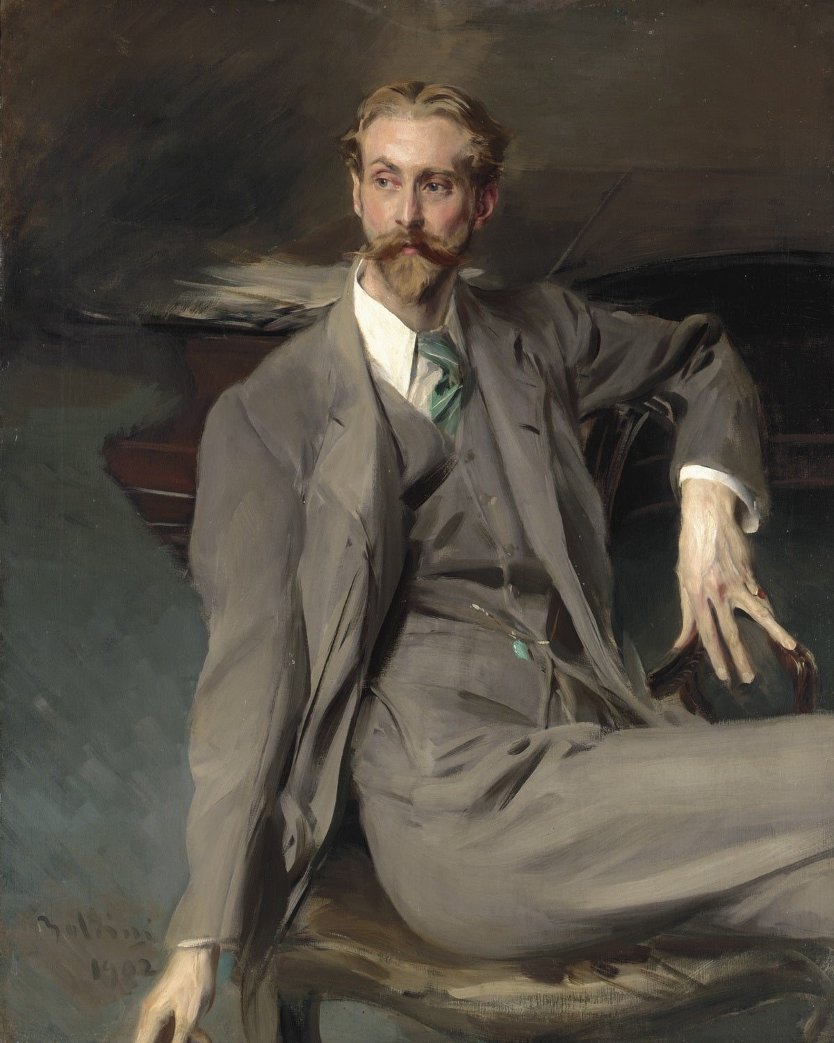 Portrait de Lawrence Alexander Harrison - Giovanni Boldini - Alpha Reproduction