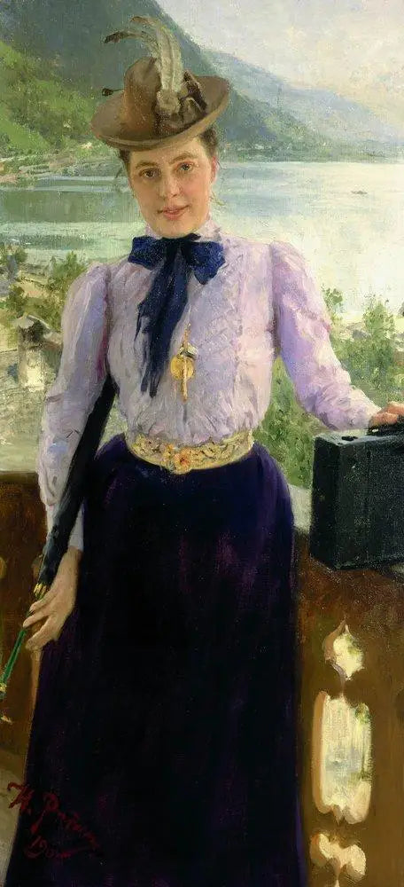 Portrait der Schriftstellerin Natalia Borisovna Nordman-Severova - Ilya Repin