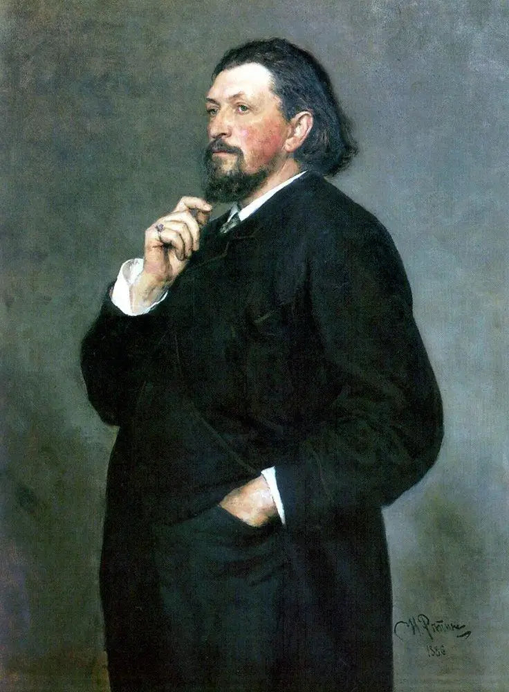 Portrait des Musikverlegers und Mäzens Mitrofan Petrowitsch Belyayew - Ilya Repin