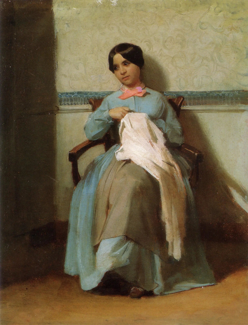 Porträt von Léonie Bouguereau, Cousine des Künstlers - Bouguereau