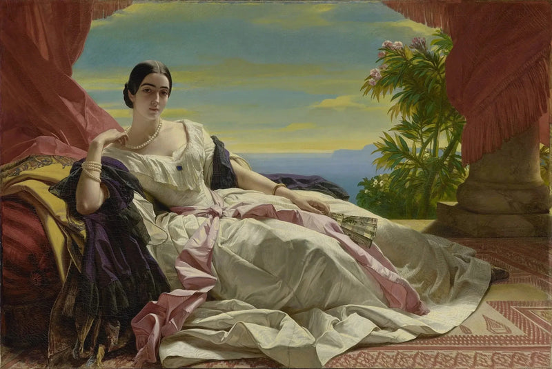 Porträt von Léonilla, Prinzessin von Sayn-Wittgenstein-Sayn - Franz Xaver Winterhalter