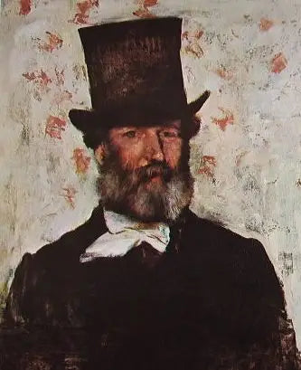 Porträt von Léopold Levert - Edgar Degas