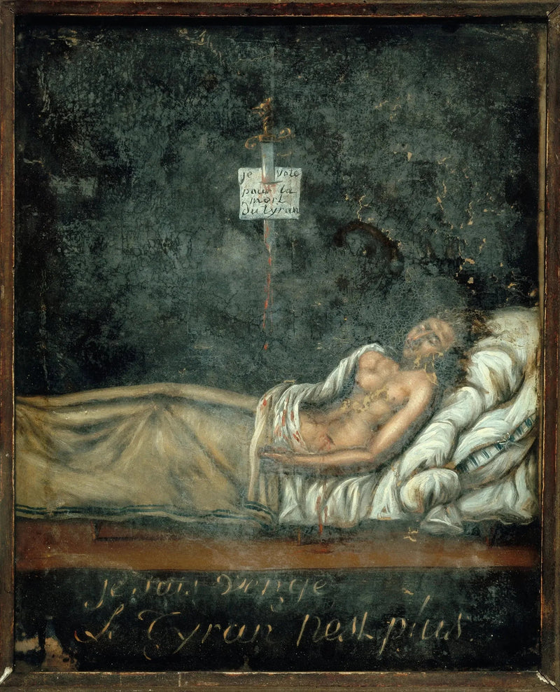 Porträt von Louis-Michel Le Peletier de Saint-Fargeau (1760-1793) auf seinem Sterbebett - Jacques-Louis David