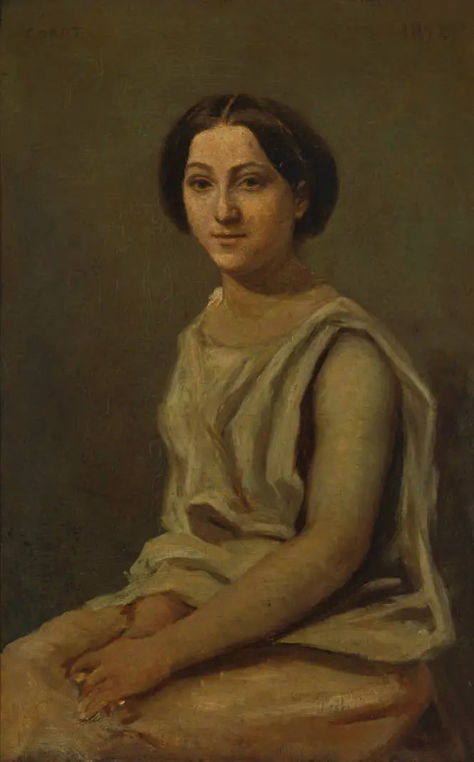Portrait von Louise Audiat - Jean-Baptiste Camille Corot