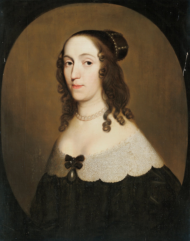 Porträt von Louise Christina (1606-1669), Gräfin von Solms-Braunfels - Gerrit van Honthorst