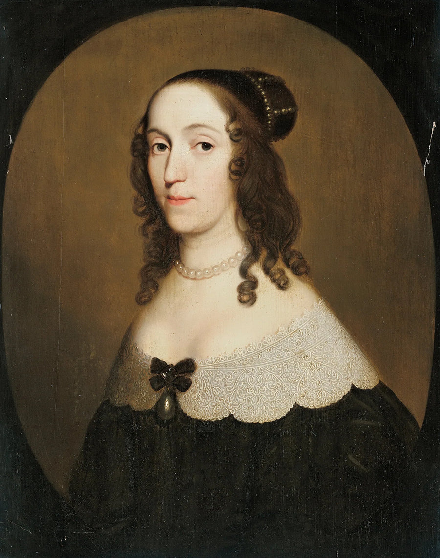 Porträt von Louise Christina (1606-1669), Gräfin von Solms-Braunfels - Gerrit van Honthorst