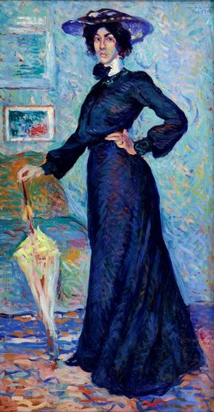 Porträt von Lucie Cousturier - Maximilien Luce