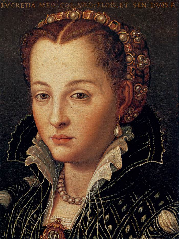 Porträt von Lucrezia di Cosimo - Bronzino