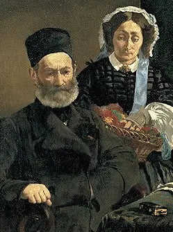 Porträt von Herrn und Frau Auguste Manet - Édouard Manet