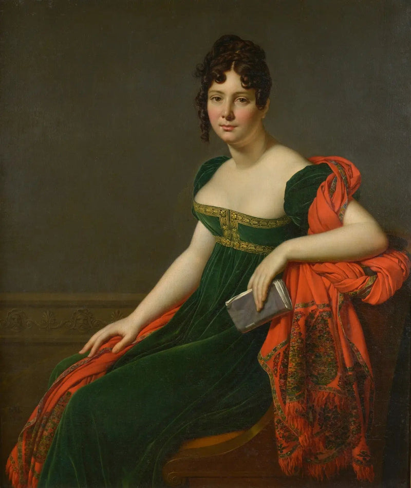 Portrait von Madame Augustine Bertin de Veaux - Anne-Louis Girodet