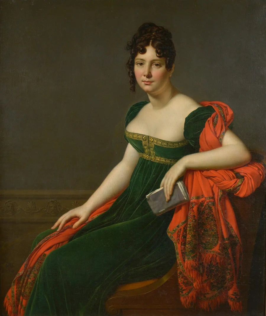 Portrait von Madame Augustine Bertin de Veaux - Anne-Louis Girodet