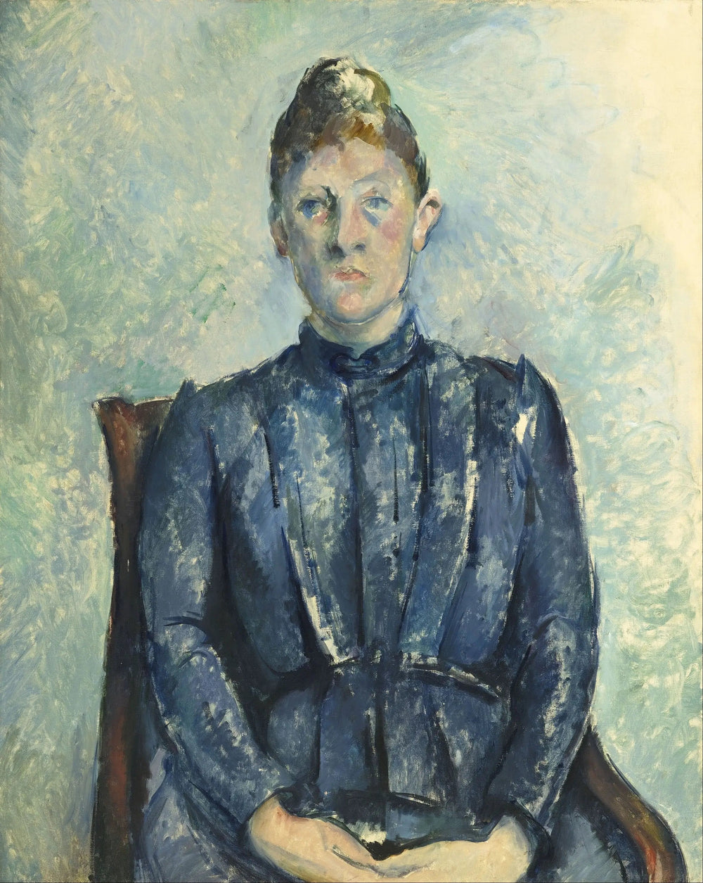 Portrait de Madame Cézanne - Paul Cézanne image 1 reproduction d’œuvre d’art à l’huile