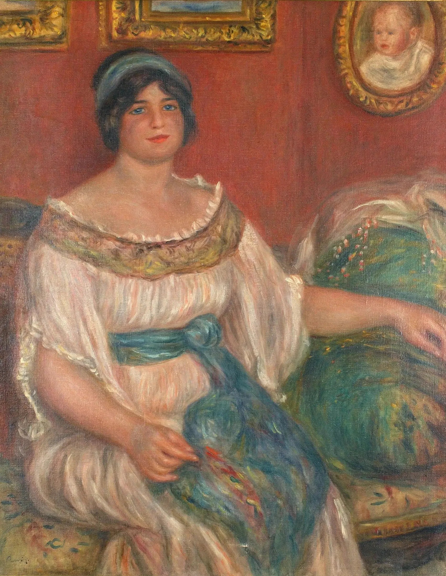 Portrait de Madame Colonna Romano - Pierre-Auguste Renoir image 1 copie peinte à la main à l’huile