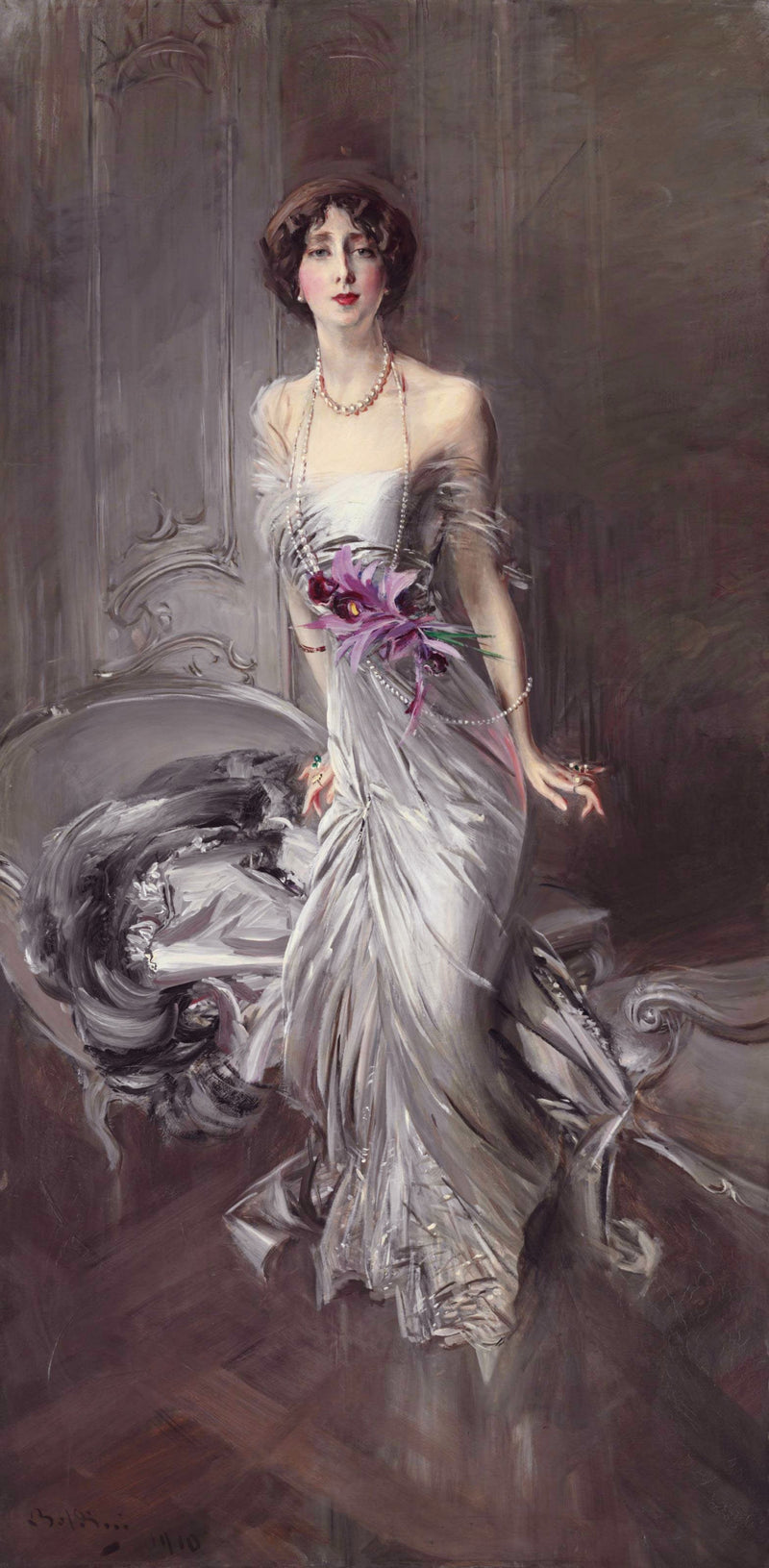Portrait von Madame Doyen - Giovanni Boldini
