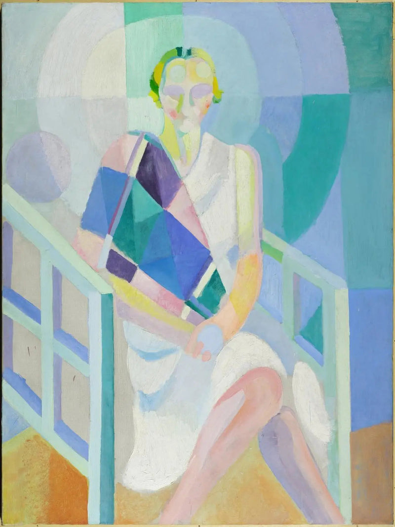 Porträt von Madame Heim - Robert Delaunay