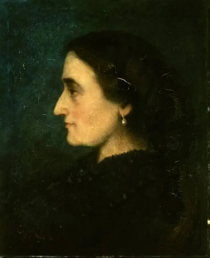Porträt von Madame Jolicler im Profil - Gustave Courbet