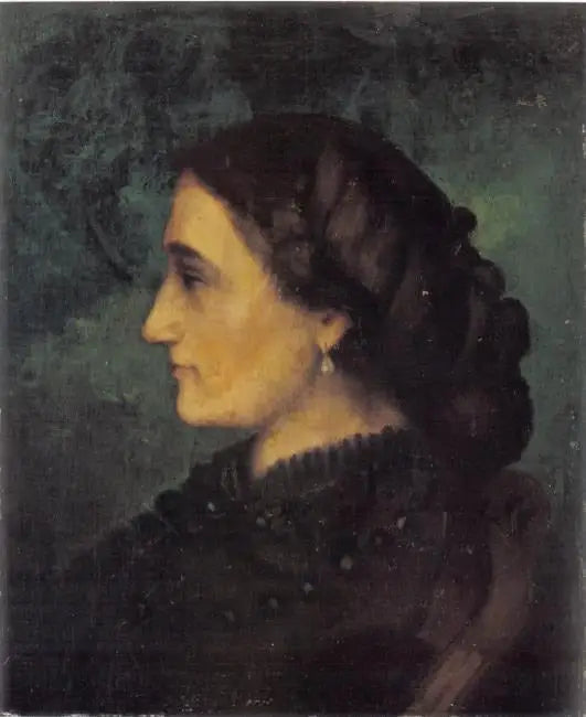Porträt von Madame Joliclerc - Gustave Courbet