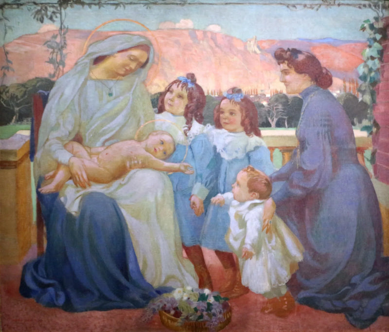 Porträt von Madame de la Laurencie und ihren Kindern - Maurice Denis