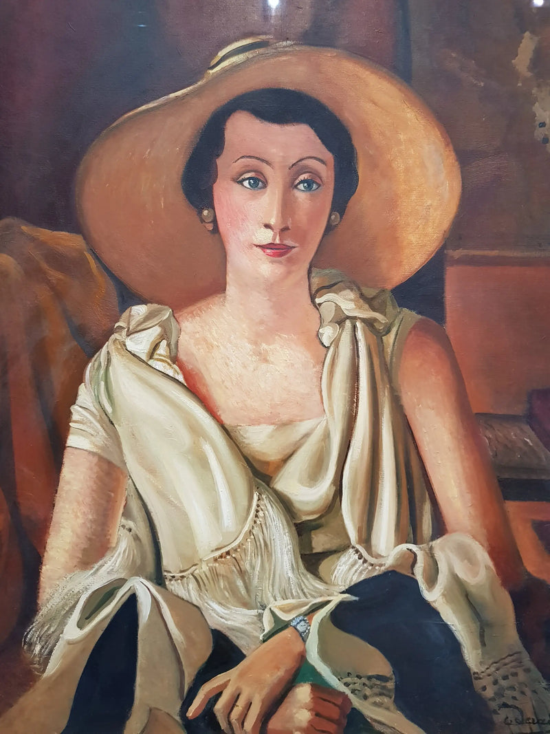 Portrait de Madame Paul Guillaume au grand chapeau - André Derain