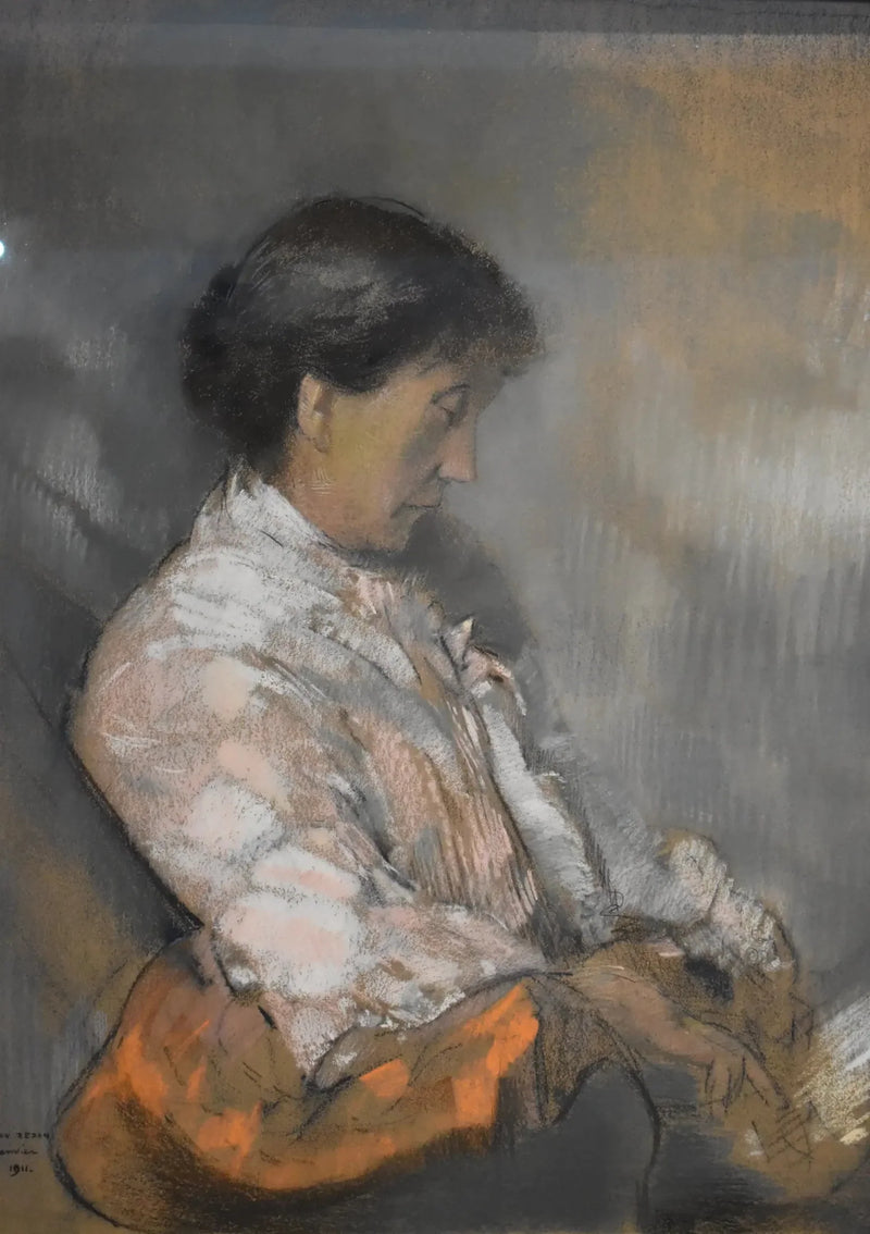 Porträt von Madame Redon - Odilon Redon