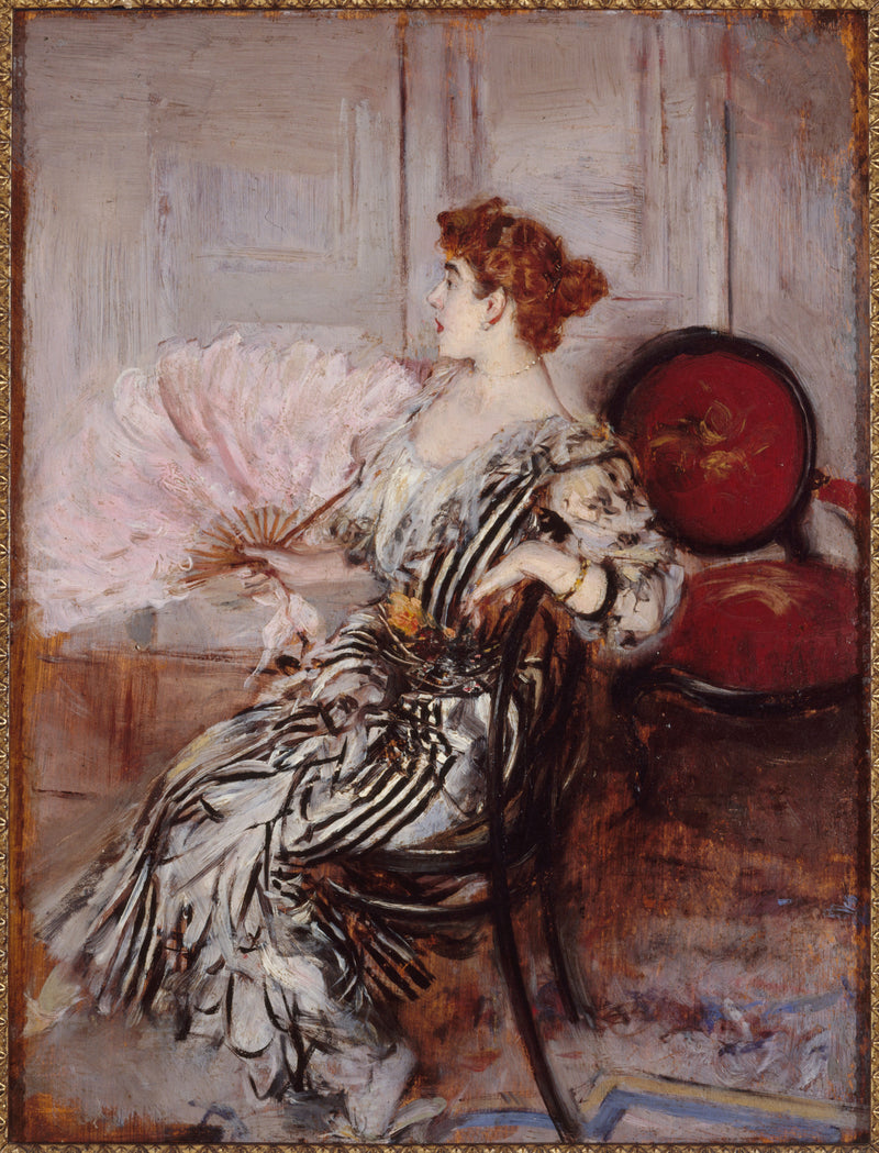 Porträt von Madame Torri, Tänzerin an der Oper - Giovanni Boldini