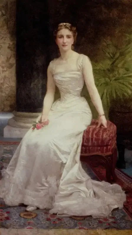 Portrait de Madame Victor Olry Roederer - Bouguereau image 1 copie de tableau peinte à la main