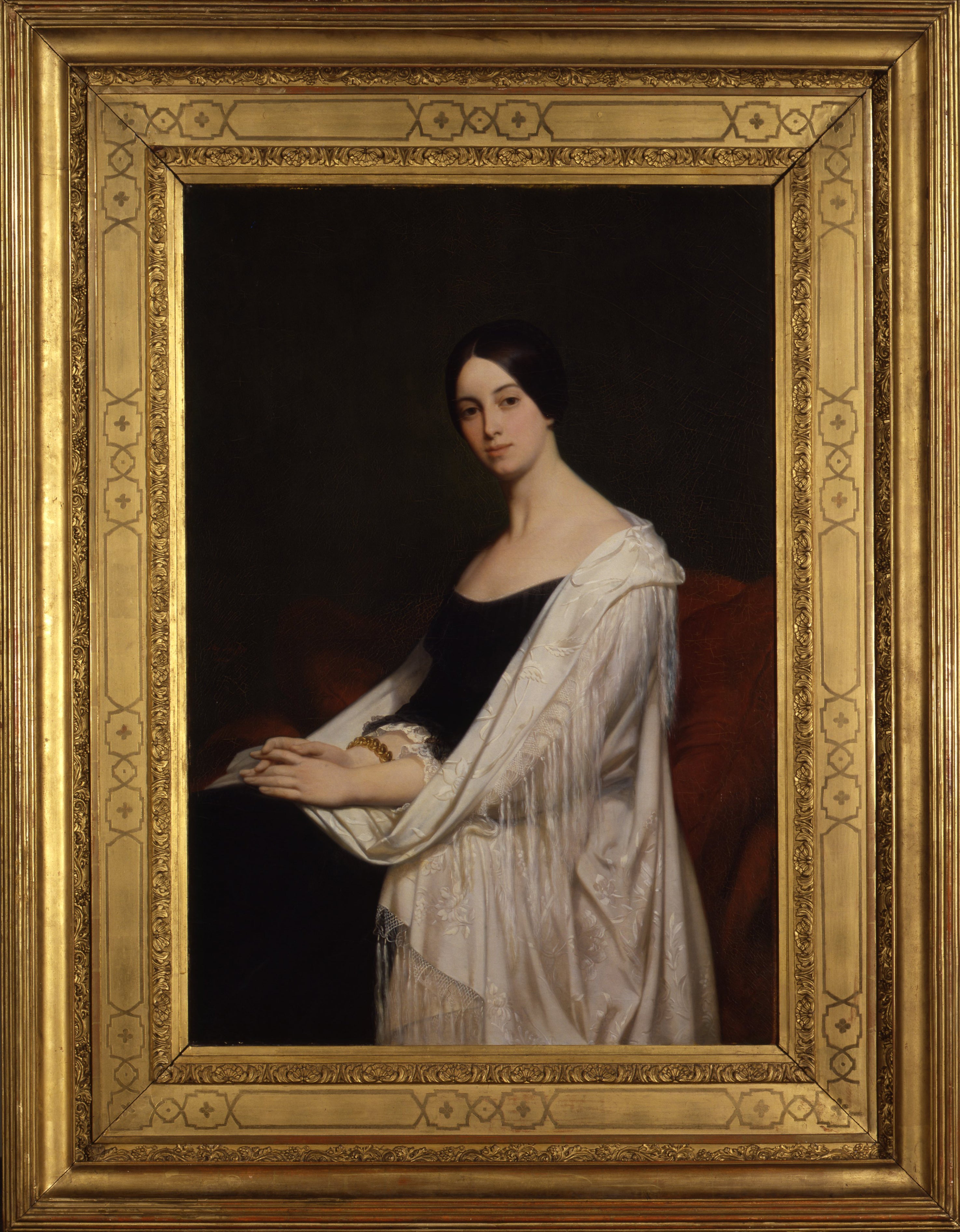 Portrait de Madame Victor Place - Ary Scheffer image 1 tableau peint à l’huile sur toile