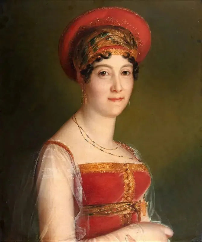 Portrait von Mademoiselle Mars in einer moskowitischen Tracht - François Gérard