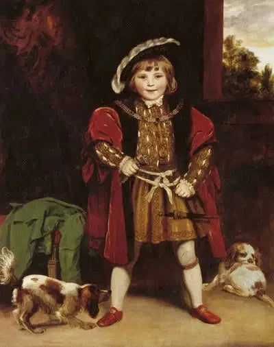 Portrait de Maître Crewe en Henri VIII - Joshua Reynolds image 1 copie de tableau peinte à la main