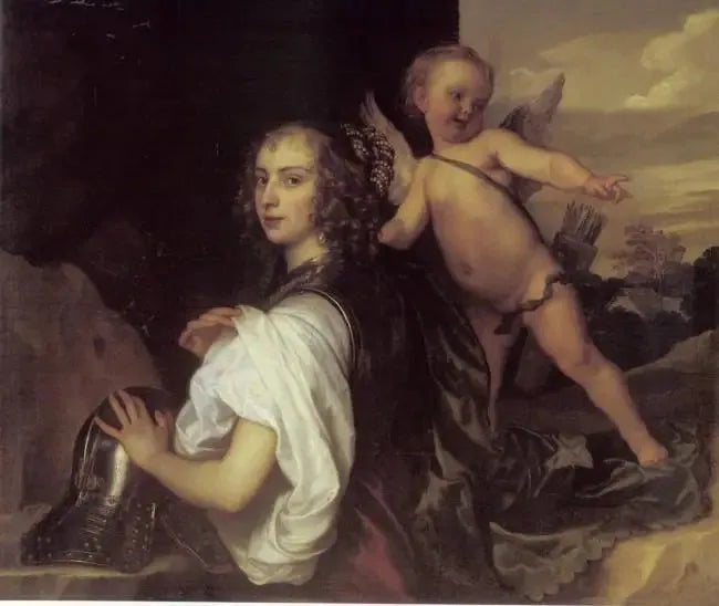 Porträt von Margaret Lemon im Roll Erminia - Antoine van Dyck