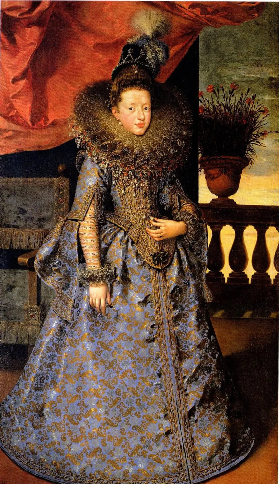 Portrait de Margherita Gonzaga (1591–1632), Prinzessin von Mantua - Frans Pourbus der Jüngere