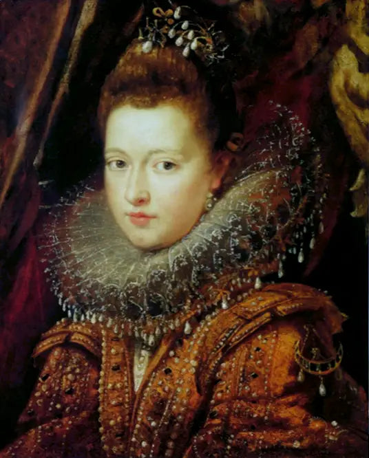 Porträt von Margherita Gonzaga (Fragment) - Peter Paul Rubens