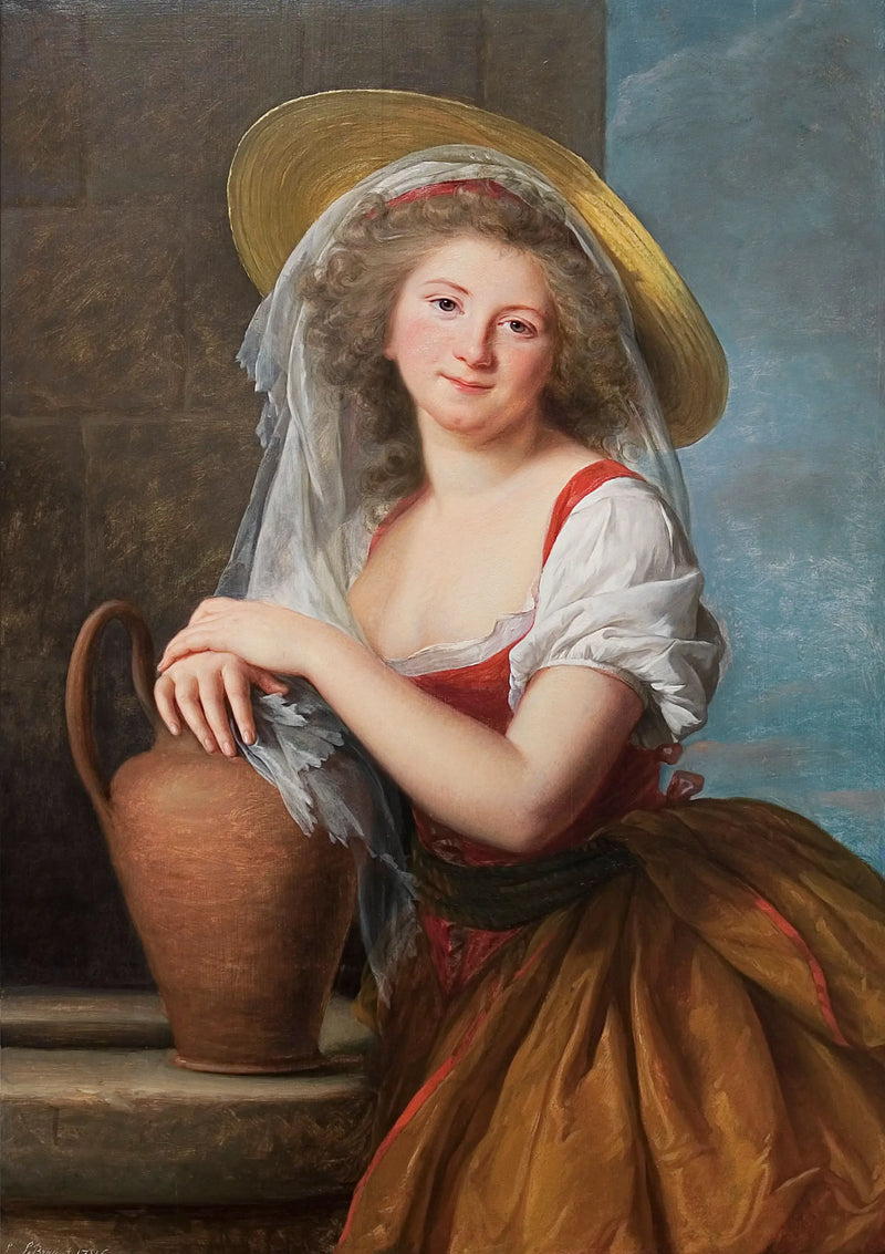 Portrait von Marguerite Baudard de Saint James, Marquise de Puységur, en laitière - Élisabeth Vigée Le Brun