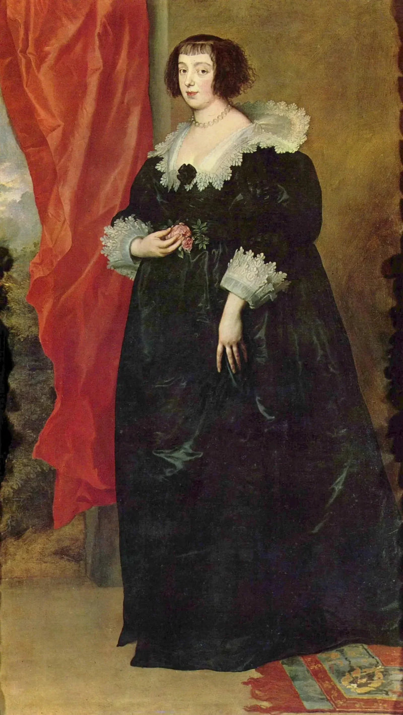 Portrait von Marguerite de Lorraine - Antoine van Dyck