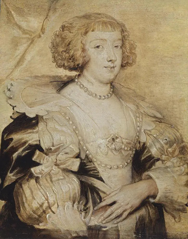 Portrait von Marguerite de Lorraine - Antoine van Dyck